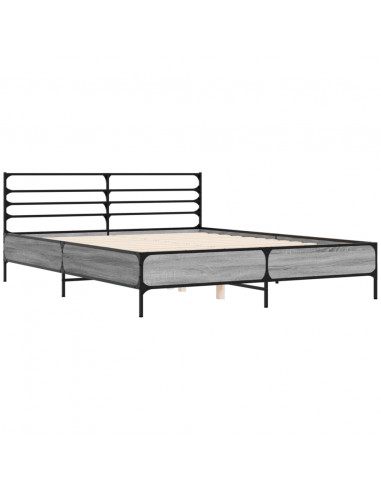 Giroletto Grigio Sonoma 150x200 cm in Legno Multistrato Metallo