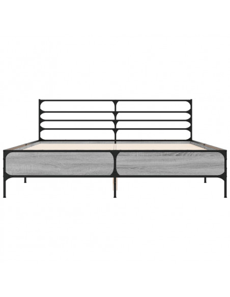 Giroletto Grigio Sonoma 150x200 cm in Legno Multistrato Metallo