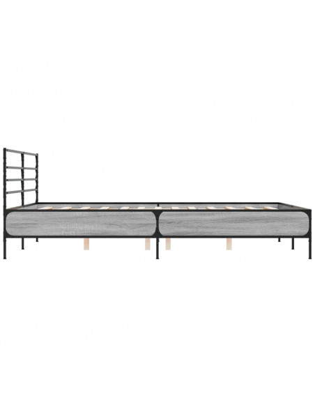 Giroletto Grigio Sonoma 150x200 cm in Legno Multistrato Metallo