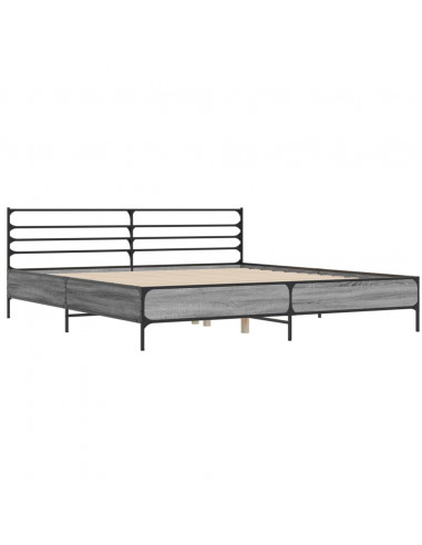 Giroletto Grigio Sonoma 200x200 cm in Legno Multistrato Metallo