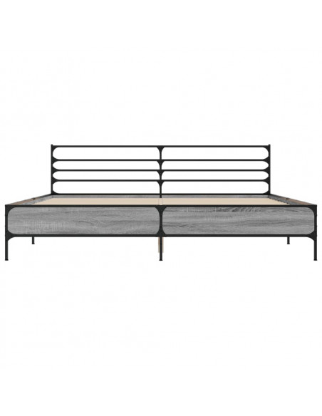 Giroletto Grigio Sonoma 200x200 cm in Legno Multistrato Metallo