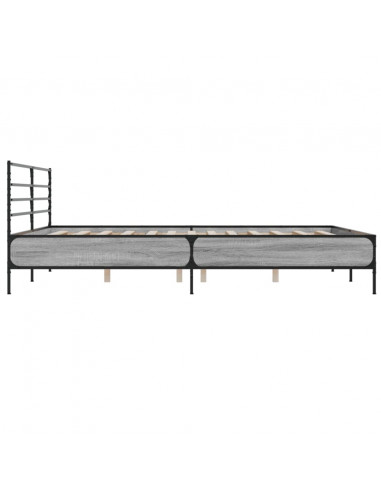 Giroletto Grigio Sonoma 200x200 cm in Legno Multistrato Metallo