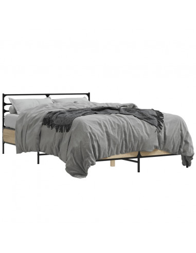 Giroletto Rovere Sonoma 140x190 cm in Legno Multistrato Metallo