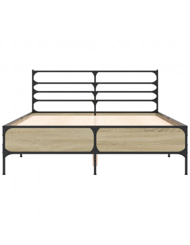 Giroletto Rovere Sonoma 140x190 cm in Legno Multistrato Metallo