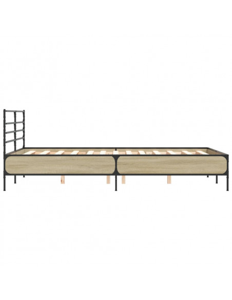 Giroletto Rovere Sonoma 140x190 cm in Legno Multistrato Metallo