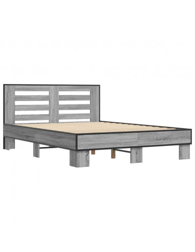 Giroletto Grigio Sonoma 120x190 cm in Legno Multistrato Metallo