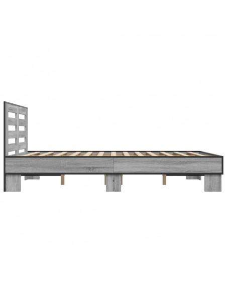 Giroletto Grigio Sonoma 120x190 cm in Legno Multistrato Metallo