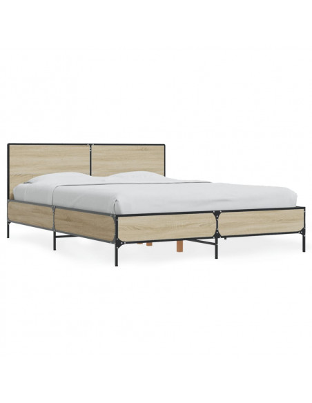 Giroletto Rovere Sonoma 140x190 cm in Legno Multistrato Metallo