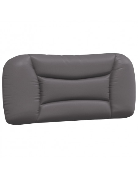 Letto con Materasso Grigio 90x190 cm in Similpelle