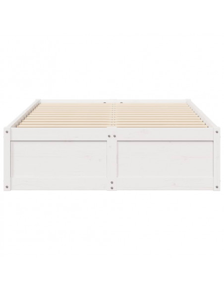 Giroletto Bianco 135x190 cm Legno Massello di Pino