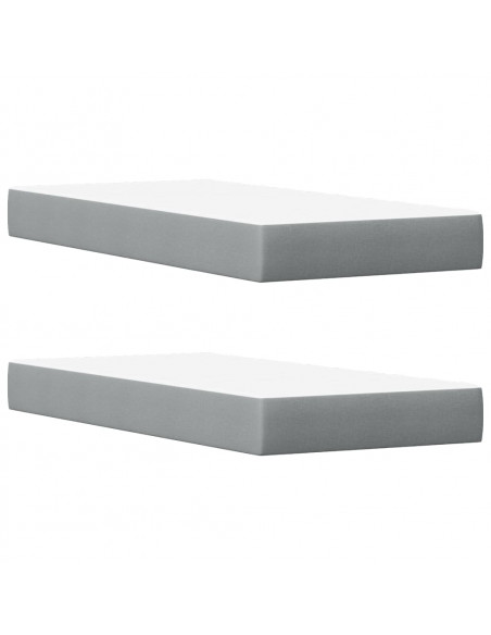Letto con Materasso Marrone Cera 200x200cm Legno Massello Pino