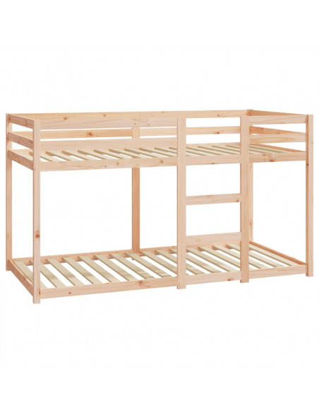 Letto a Castello 90x190 cm in Legno Massello di Pino