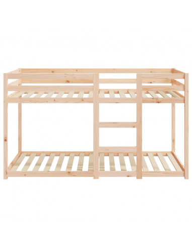 Letto a Castello 90x190 cm in Legno Massello di Pino