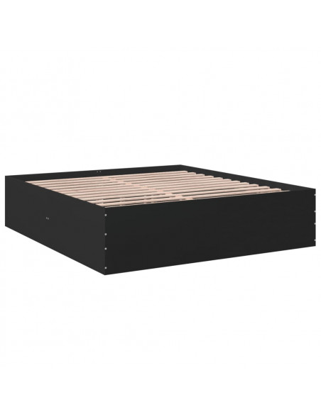 Giroletto Nero 180x200 cm in Legno Multistrato