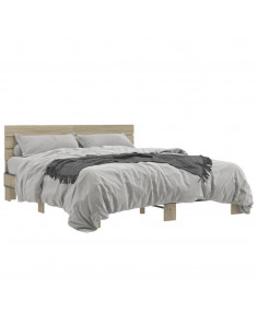 Giroletto Rovere Sonoma 150x200 cm in Legno Multistrato Metallo 2