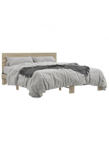 Giroletto Rovere Sonoma 150x200 cm in Legno Multistrato Metallo