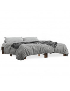 Giroletto Rovere Fumo 200x200 cm in Legno Multistrato e Metallo 2