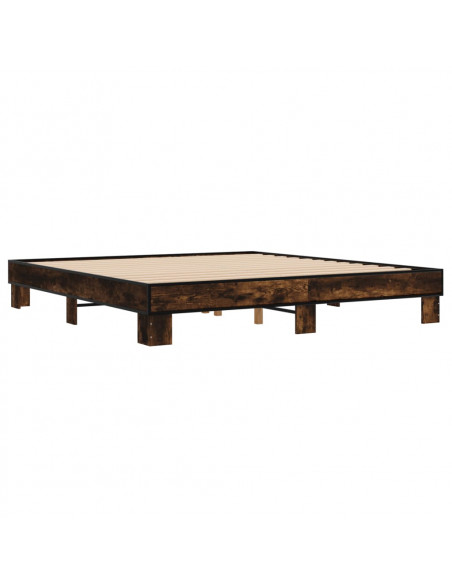 Giroletto Rovere Fumo 200x200 cm in Legno Multistrato e Metallo