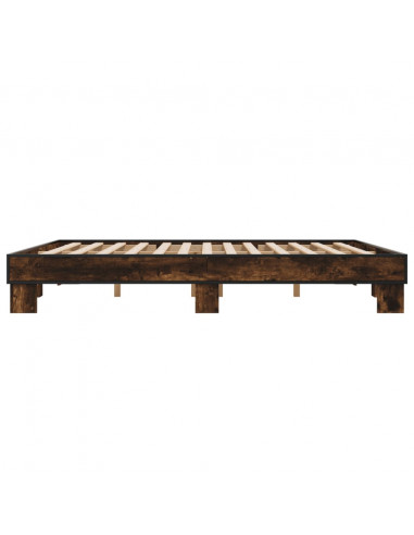 Giroletto Rovere Fumo 200x200 cm in Legno Multistrato e Metallo