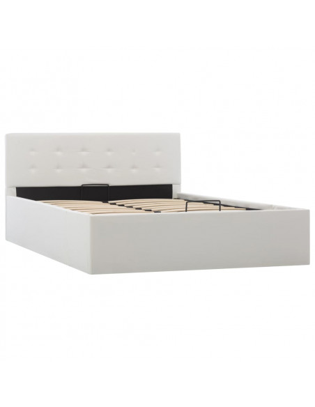 Giroletto con Contenitore Idraulico Bianco Similpelle 120x200cm