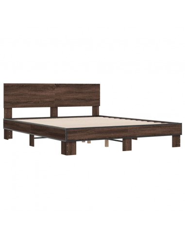 Giroletto Rovere Marrone 150x200cm in Legno Multistrato Metallo