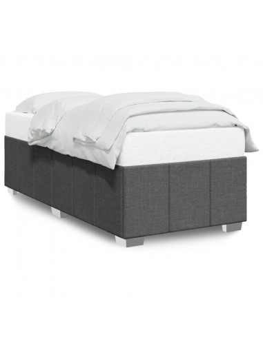 Giroletto senza Materasso Grigio Scuro 80x200 cm Tessuto