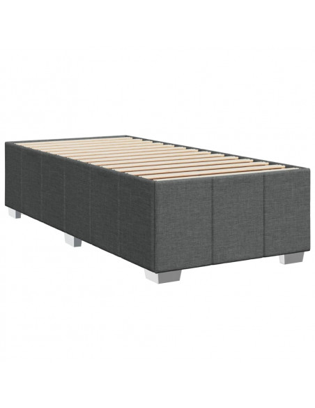 Giroletto senza Materasso Grigio Scuro 80x200 cm Tessuto
