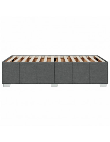 Giroletto senza Materasso Grigio Scuro 80x200 cm Tessuto