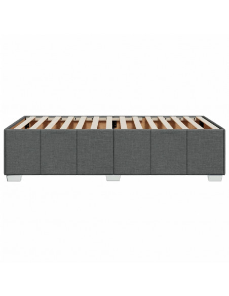 Giroletto senza Materasso Grigio Scuro 80x200 cm Tessuto