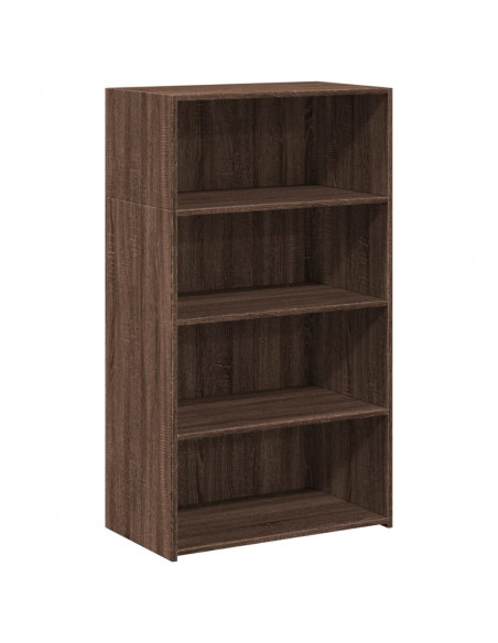 Credenza Rovere Marrone 70x41x124 cm in Legno Multistrato