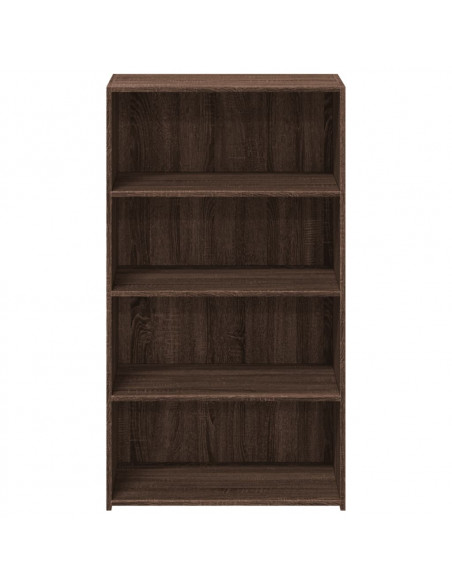 Credenza Rovere Marrone 70x41x124 cm in Legno Multistrato