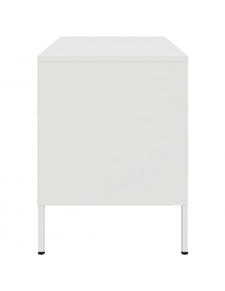 Mobile TV Bianco 68x39x50,5 cm in Acciaio