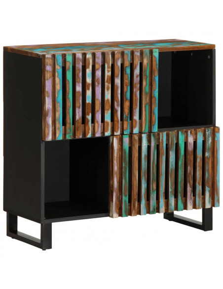 Credenza 80x34x75 cm in Legno Massello di Acacia