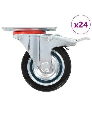 Ruote Girevoli 24 pz 75 mm
