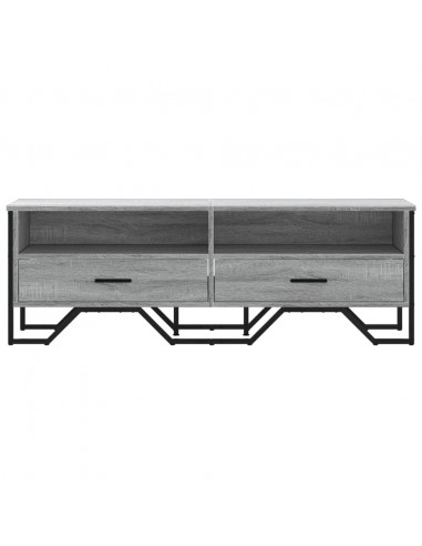 Mobile Porta TV Grigio Sonoma 122x34x41cm in Legno Multistrato