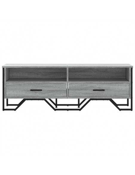 Mobile Porta TV Grigio Sonoma 122x34x41cm in Legno Multistrato