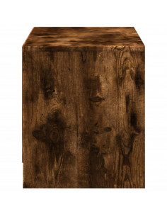 Mobile Porta TV con LED Rovere Fumo 97x34x40 cm in Truciolato 2