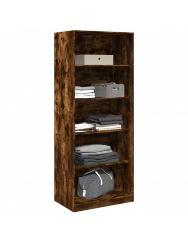 Armadio Rovere Fumo 80x50x200 cm in Legno Multistrato