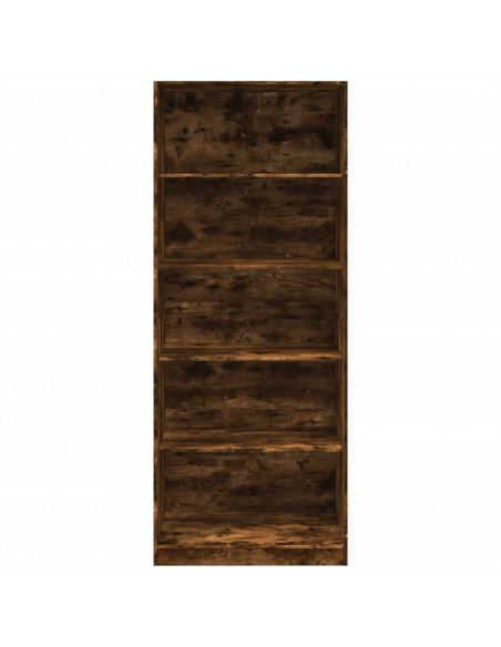 Armadio Rovere Fumo 80x50x200 cm in Legno Multistrato