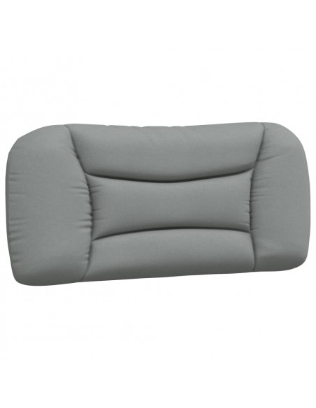 Letto con Materasso Grigio Chiaro 90x200 cm in Tessuto