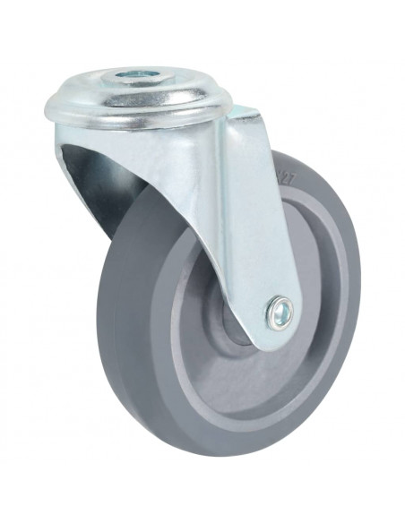 Ruote Girevoli con Foro per Bullone 32 pz 100 mm