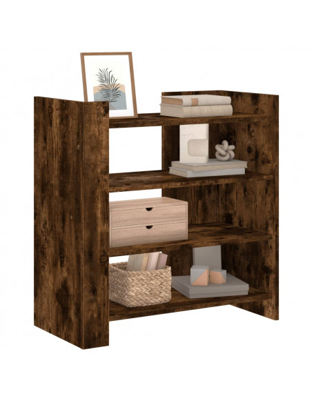Credenza Rovere Fumo 73,5x35x75 cm in Legno Multistrato