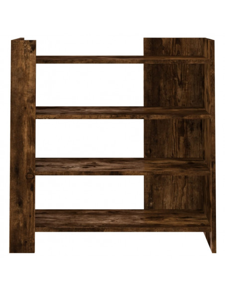 Credenza Rovere Fumo 73,5x35x75 cm in Legno Multistrato