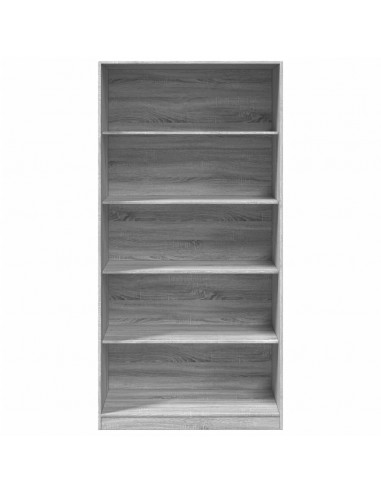 Armadio Grigio Sonoma 100x50x200 cm in Legno Multistrato