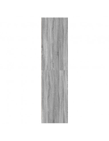 Armadio Grigio Sonoma 100x50x200 cm in Legno Multistrato