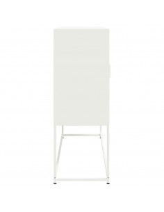 Credenza Bianca 100,5x39x107 cm in Acciaio 2