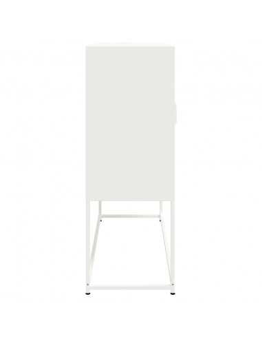 Credenza Bianca 100,5x39x107 cm in Acciaio