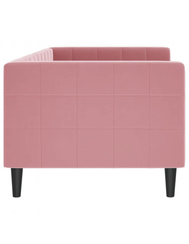 Letto da Giorno Rosa 80x200 cm in Velluto