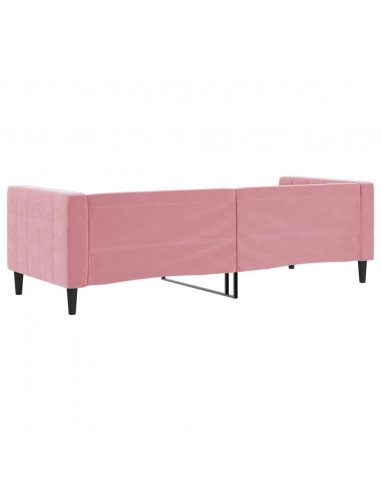 Letto da Giorno Rosa 80x200 cm in Velluto