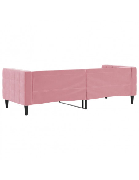 Letto da Giorno Rosa 80x200 cm in Velluto